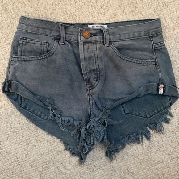 One Teaspoon jean shorts black size 24 - Picture 4 of 7